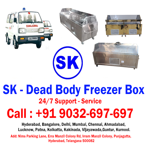 Dead Body Freezer Box in Hyderabad Call us at 9032-697-697